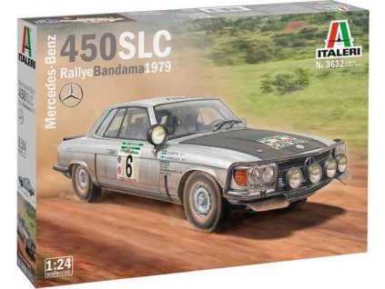 Model Kit auto 3632 - Mercedes-Benz 450SLC Rallye Bandama 1979 (1:24)