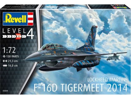 ModelSet letadlo 63844 -  Lockheed Martin F-16D Tigermeet 2014 (1:72)