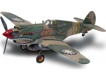 Plastic ModelKit MONOGRAM letadlo 5209 - P-40B Tiger Shark (1:48)