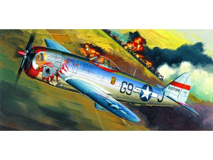 Model Kit letadlo 12491 - P-47D "BUBBLE-TOP" (1:72)