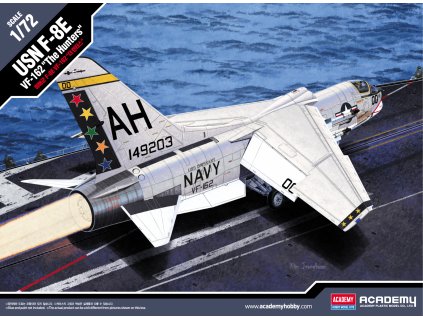 Model Kit letadlo 12521 - USN F-8E VF-162 "The Hunters" (1:72)