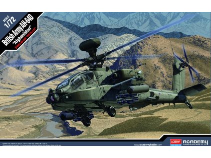 Model Kit vrtulník 12537 - British Army AH-64 "Afghanistan" (1:72)