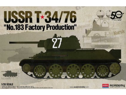 Model Kit tank 13505 - USSR T-34/76 "No.183 Factory Production" (1:35)