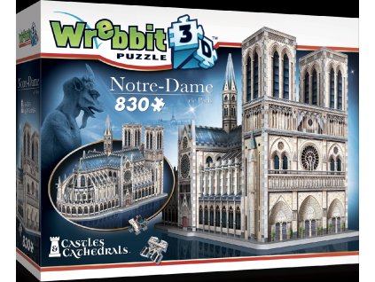 WREBBIT 3D puzzle Katedrála Notre-Dame 830 dílků