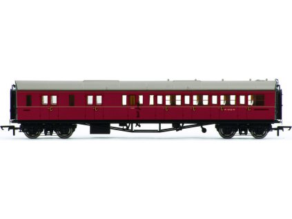 Vagón osobní HORNBY R4765 - BR Collett Coach Corridor Brake Third Class LH, Maroon