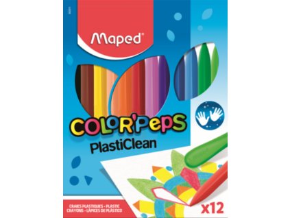 MAPED Trojhranné plastové pastelky Color'Peps PlastiClean 12ks