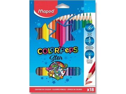 MAPED Pastelky trojboké Color'Peps 18ks