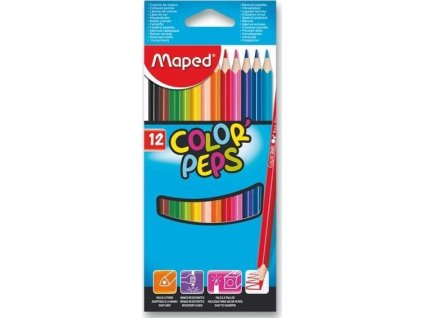 MAPED Pastelky trojboké Color'Peps 12ks