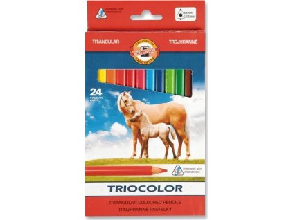 KOH-I-NOOR Trojhranné pastelky 3144 Triocolor 24 ks