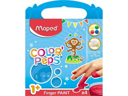 MAPED První prstové barvy Color'Peps v kalíšcích 4 x 80g