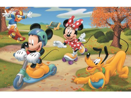 TREFL Puzzle Mickey Mouse: Bruslení v parku 54 dílků