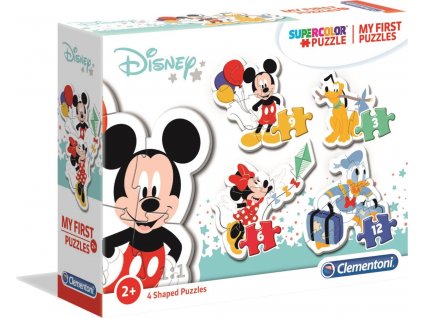 CLEMENTONI Moje první puzzle Myšák Mickey 4v1 (3,6,9,12 dílků)