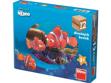 DINO Obrázkové kostky Hledá se Nemo, 12 kostek