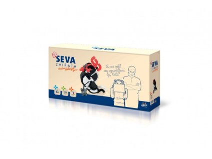 Stavebnice SEVA ZVÍŘATA Poslové dobrých zpráv plast 171ks v krabici 31,5x16,5x8cm