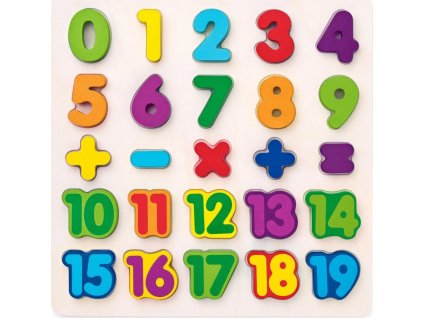 Puzzle - číslice na desce