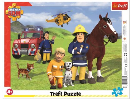 TREFL Puzzle Požárník Sam: Na hlídce 25 dílků