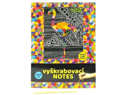 Vyškrabovací notes 21x28cm / 10 listů