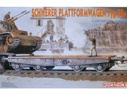 Model Kit vagón 6069 - SCHWERER PLATTFORMWAGEN TYP SSY (1:35)