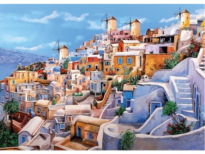 CHERRY PAZZI Puzzle Barvy Santorini 1000 dílků