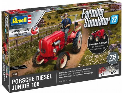 EasyClick ModelSet traktor 67823 - Porsche Junior 108 - Farming Simulator Edition (1:24)