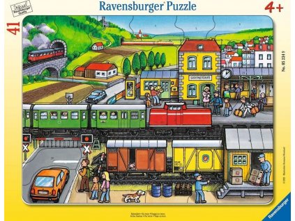 RAVENSBURGER Puzzle Na nádraží 41 dílků
