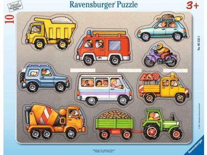 RAVENSBURGER Vkládačka Vozidla 10 dílků