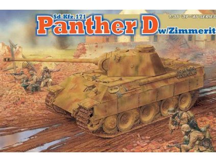 Model Kit tank 6428 - Sd.Kfz.171 PANTHER D w/ZIMMERIT (1:35)