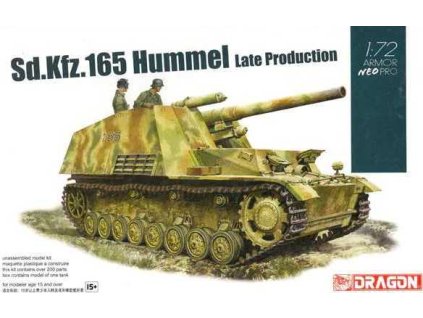 Model Kit tank 7628 - Sd.Kfz.165 Hummel Late Production w/NEO Tracks (1:72)