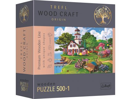 TREFL Wood Craft Origin puzzle Letní útočiště 501 dílků
