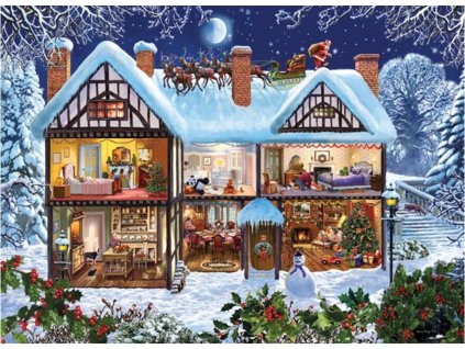 ANATOLIAN Puzzle Dům o Vánocích 1000 dílků