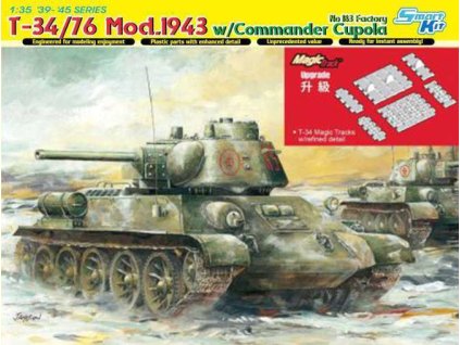 Model Kit tank 6757 - T-34/76 Mod.1943 w/Commander Cupola No.183 Factory (1:35)