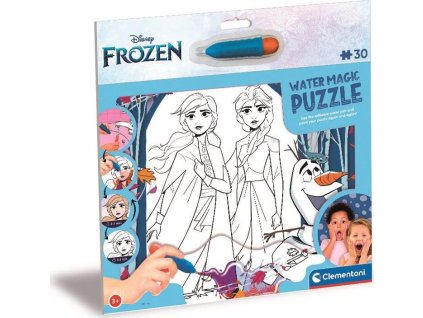 CLEMENTONI Puzzle s malováním vodou Water Magic: Ledové království 2, 30 dílků