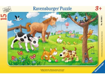 RAVENSBURGER Puzzle Roztomilí kamarádi 15 dílků