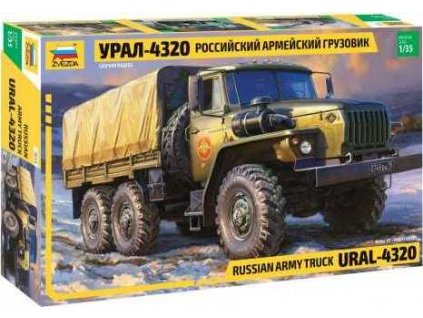 Model Kit military 3654 - RUSSIAN ARMY TRUCK URAL4320 (1:35)