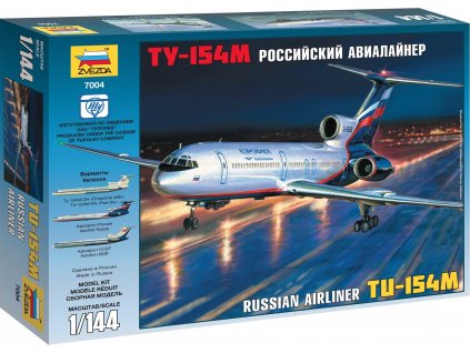 Model Kit letadlo 7004 - Tu-154M Russian Airliner (1:144)