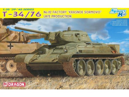 Model Kit tank 6479 - T-34/76 No.112 FACTORY "KRASNOE SORMOVO" LATE PRODUCTION (SMART KIT) (1:35)