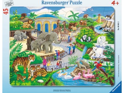 RAVENSBURGER Puzzle Návštěva v ZOO 45 dílků