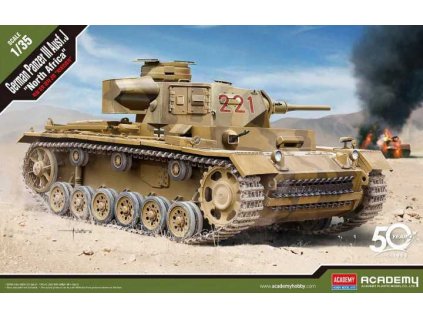 Model Kit tank 13531 - German Panzer III Ausf.J "North Africa" (1:35)