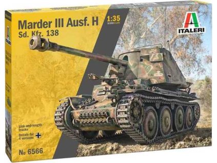 Model Kit military 6566 - Sd.Kfz 138 Ausf. H Marder III with crew (1:35)