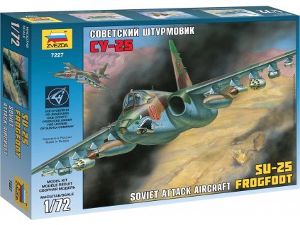 Model Kit letadlo 7227 - SU-25 (1:72)