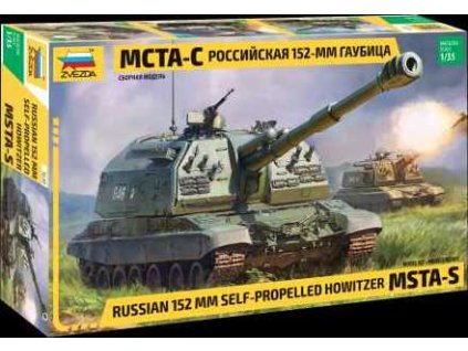 Model Kit military 3630 - MSTA-S is a Soviet/Russian self-propelled 152mm artillery gun (1:35)