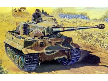 Model Kit tank 7203 - Sd.Kfz.181 Ausf.E TIGER I LATE PRODUCTION w/ZIMMERIT (1:72)