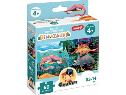 CZUCZU Panoramatické puzzle Dinosauři 60 dílků