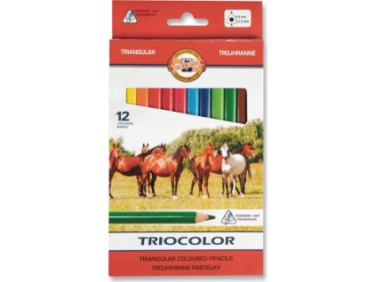 KOH-I-NOOR Trojhranné pastelky Triocolor 12ks