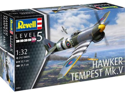 Plastic ModelKit letadlo 03851 - Hawker Tempest V (1:32)