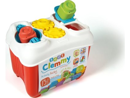 CLEMENTONI SOFT CLEMMY Box s aktivitami a 15 kostkami