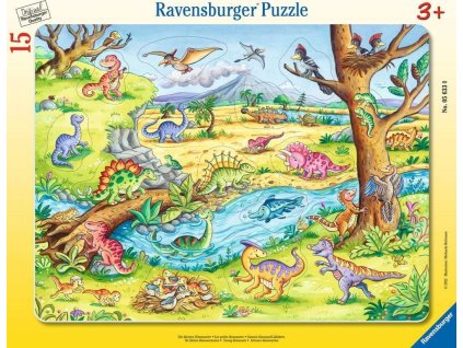 RAVENSBURGER Vkládačka Dinosauři 15 dílků