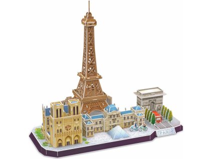 CUBICFUN 3D puzzle CityLine panorama: Paříž 114 dílků