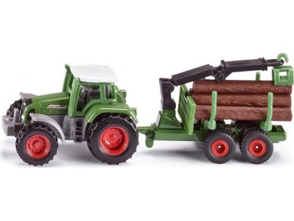 SIKU 1645 Traktor Favorit 926 s přívěsem na kulatinu