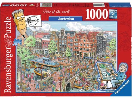 RAVENSBURGER Puzzle Města světa: Amsterdam 1000 dílků